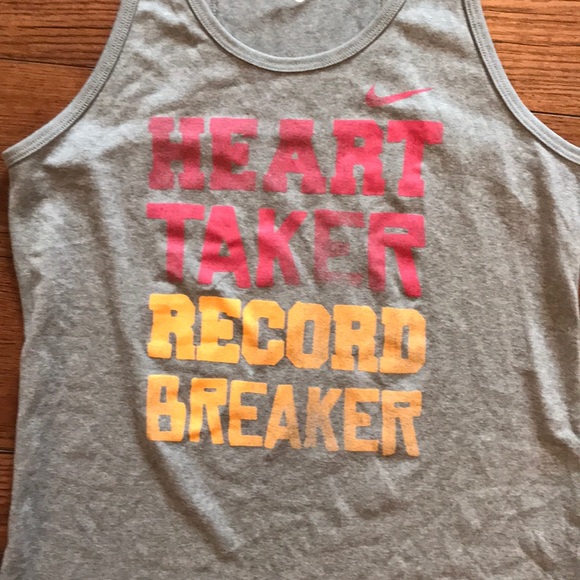 Nike Tank Top Shirt Top Small Gray Dri-Fit - Picture 2 of 5